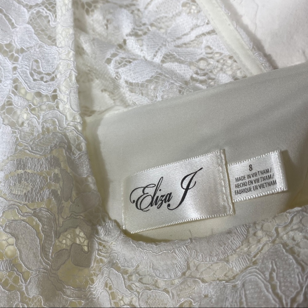 NEW Eliza J Illusion Lace Cocktail Dress - Picture 8 of 8